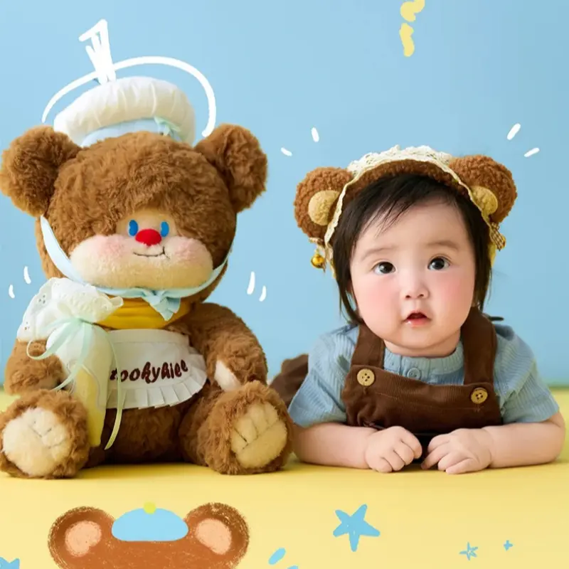 Cute Bear Desert Theme Set 2-3M - Newborn Photography Props - Image 2